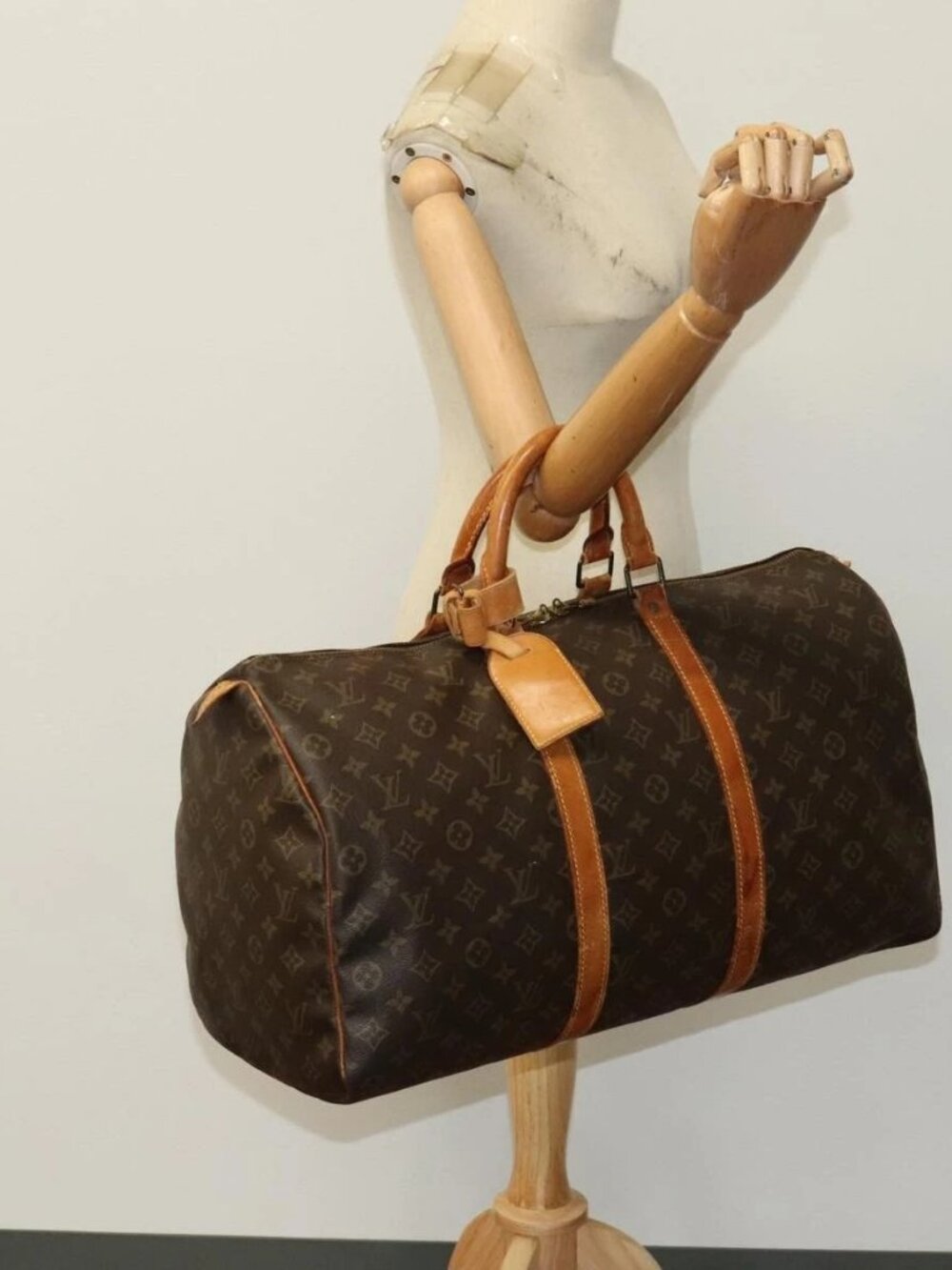 LOUIS VUITTON Monogram Keepall 50 Boston Bag M41426 LV Auth mr939 - Picture 1 of 16
